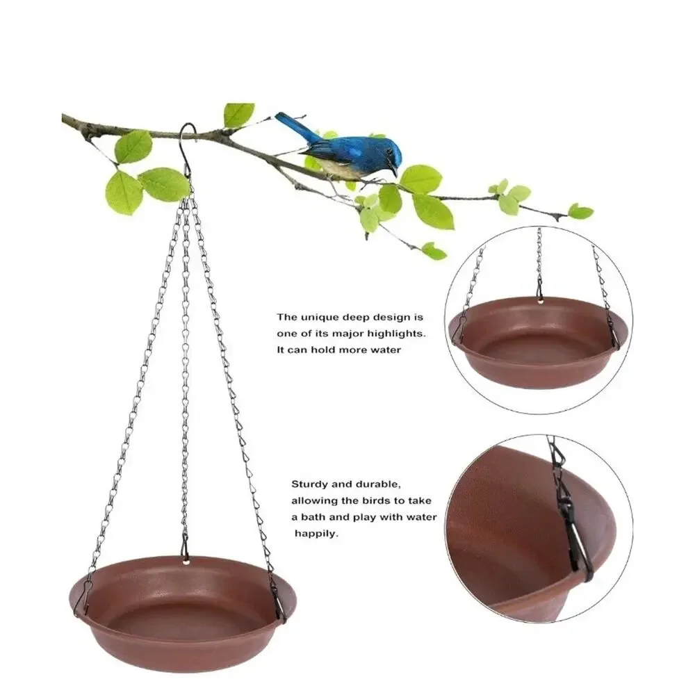 Hanging Bird Bath, Hanging Bird Water Feeder for Outdoors, Feeder Bowl s20
